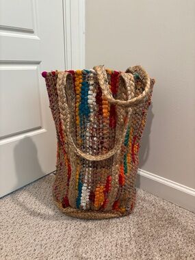 Colorful Woven Tote Bag
